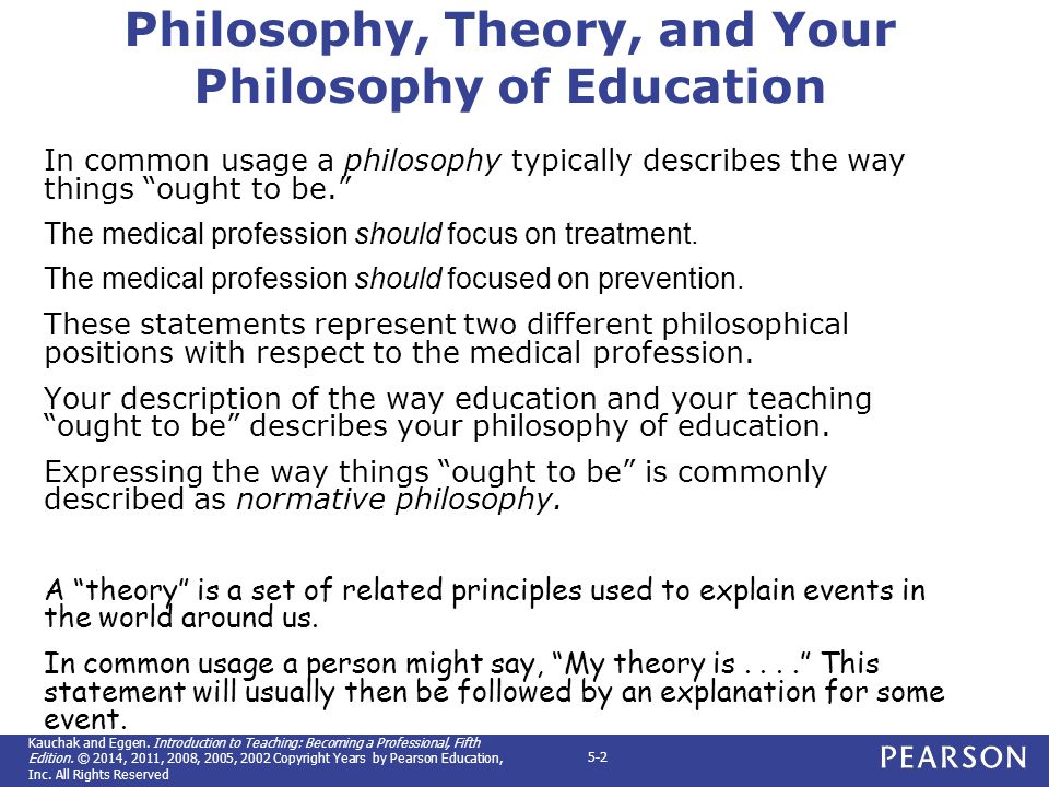 Philosophies of learning theory